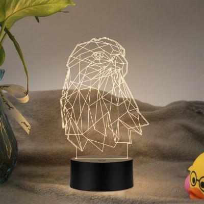 Eagle Led Night Lamp with Warm White Color Hoom Decor Lamp